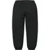 Supreme Satin Appliqué Sweatpant - Black (front)