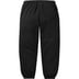Supreme Satin Appliqué Sweatpant - Black (front)