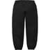Supreme Satin Appliqué Sweatpant - Black (front)