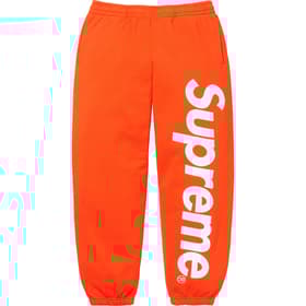 Supreme Satin Appliqué Sweatpant Bright Orange