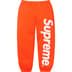 Supreme Satin Appliqué Sweatpant - Bright Orange (front)