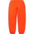 Supreme Satin Appliqué Sweatpant - Bright Orange (front)