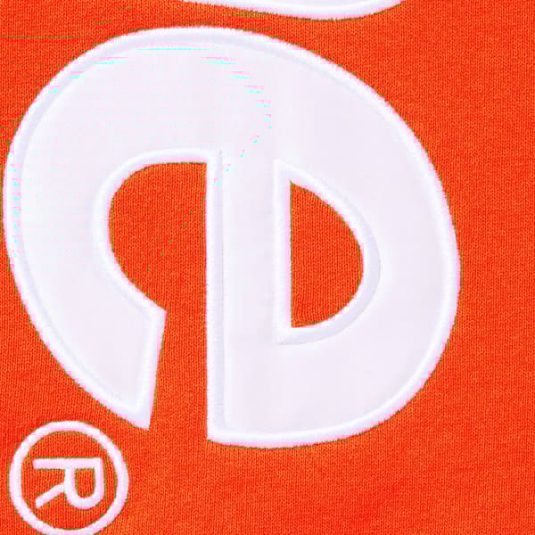 Supreme Satin Appliqué Sweatpant - Bright Orange (front)