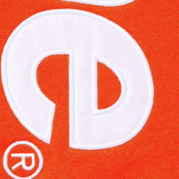 Supreme Satin Appliqué Sweatpant - Bright Orange (front)