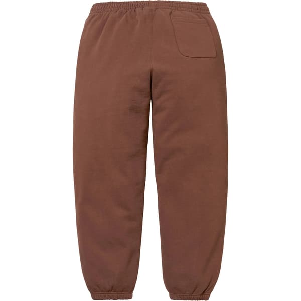 Supreme Satin Appliqué Sweatpant - Brown (front)