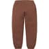 Supreme Satin Appliqué Sweatpant - Brown (front)