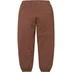 Supreme Satin Appliqué Sweatpant - Brown (front)