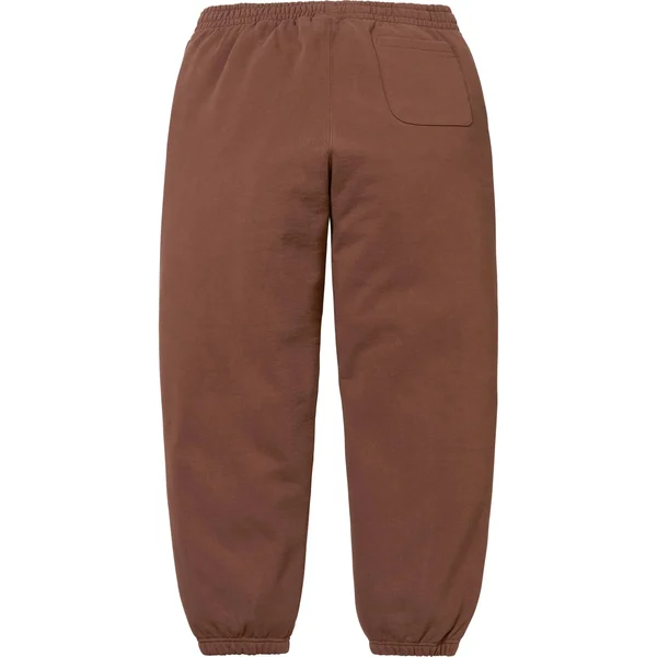 Supreme Satin Appliqué Sweatpant - Brown (front)
