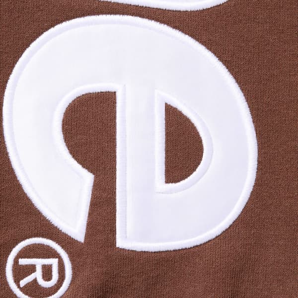 Supreme Satin Appliqué Sweatpant - Brown (front)