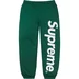 Supreme Satin Appliqué Sweatpant - Dark Green (front)