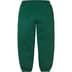 Supreme Satin Appliqué Sweatpant - Dark Green (front)