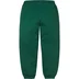 Supreme Satin Appliqué Sweatpant - Dark Green (front)