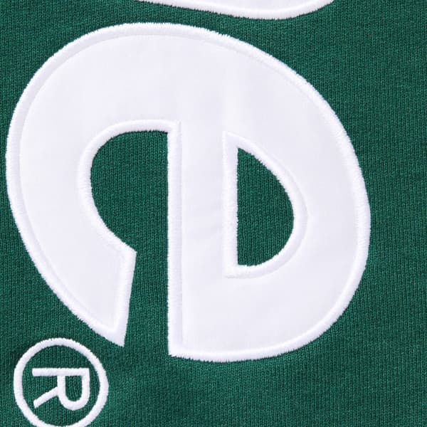 Supreme Satin Appliqué Sweatpant - Dark Green (front)