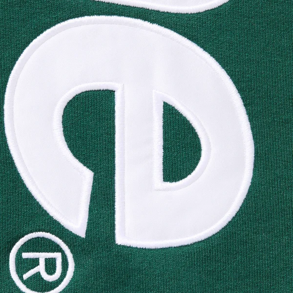 Supreme Satin Appliqué Sweatpant - Dark Green (front)