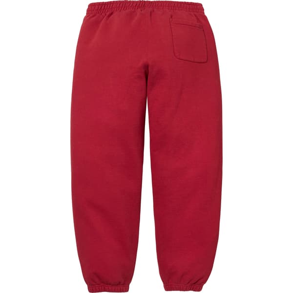 Supreme Satin Appliqué Sweatpant - Dark Red (front)