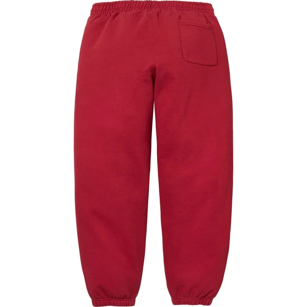 Supreme Satin Appliqué Sweatpant - Dark Red (front)