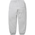 Supreme Satin Appliqué Sweatpant - Heather Grey (front)