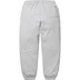 Supreme Satin Appliqué Sweatpant - Heather Grey (front)