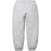 Supreme Satin Appliqué Sweatpant - Heather Grey (front)