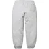 Supreme Satin Appliqué Sweatpant - Heather Grey (front)