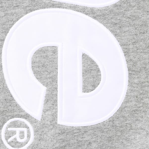 Supreme Satin Appliqué Sweatpant - Heather Grey (front)