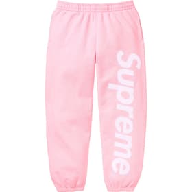 Supreme Satin Appliqué Sweatpant Light Pink