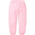 Supreme Satin Appliqué Sweatpant - Light Pink (front)