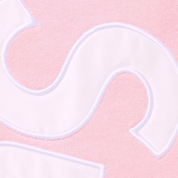 Supreme Satin Appliqué Sweatpant - Light Pink (front)