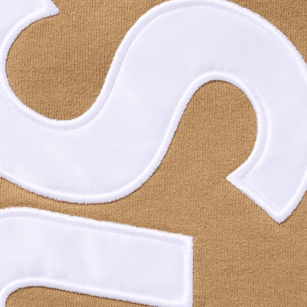 Supreme Satin Appliqué Sweatpant - Light Tan (front)