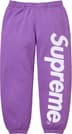 Supreme Satin Appliqué Sweatpant - Violet (front)