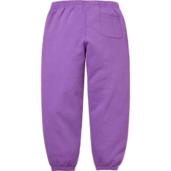Supreme Satin Appliqué Sweatpant - Violet (front)