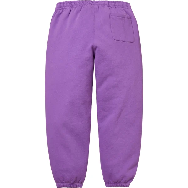 Supreme Satin Appliqué Sweatpant - Violet (front)