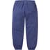 Supreme Satin Appliqué Sweatpant - Washed Navy (front)