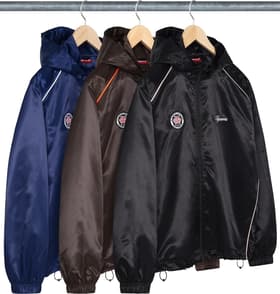 Supreme Satin Hooded Track Jacket