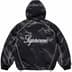 Supreme Satin Hooded Track Jacket - Black (front)