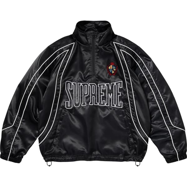 Supreme Satin Piping Pullover - Black (front)