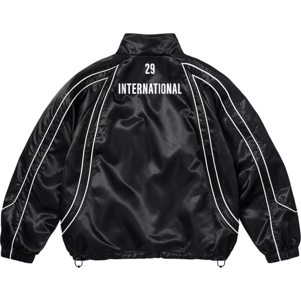 Supreme Satin Piping Pullover - Black (front)