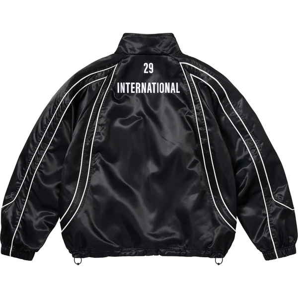 Supreme Satin Piping Pullover - Black (front)