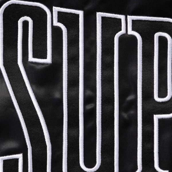 Supreme Satin Piping Pullover - Black (front)