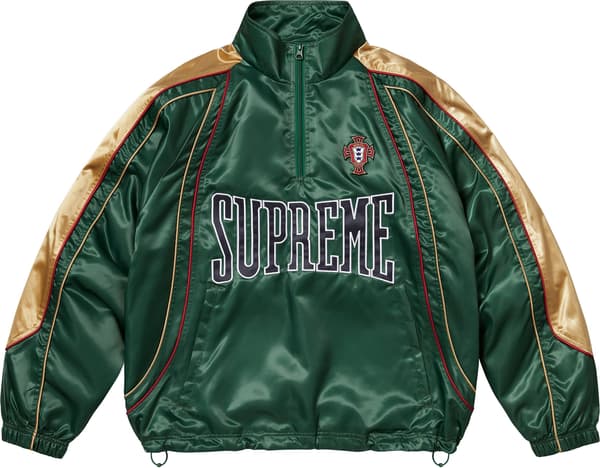 Supreme Satin Piping Pullover - Green (front)