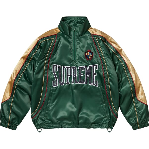 Supreme Satin Piping Pullover - Green (front)