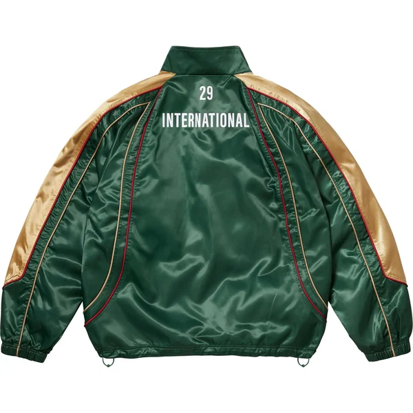 Supreme Satin Piping Pullover - Green (front)