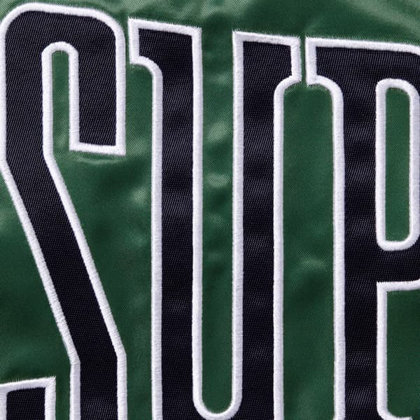 Supreme Satin Piping Pullover - Green (front)