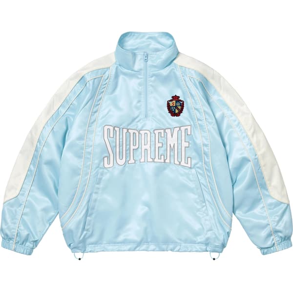 Supreme Satin Piping Pullover - Light Blue (front)