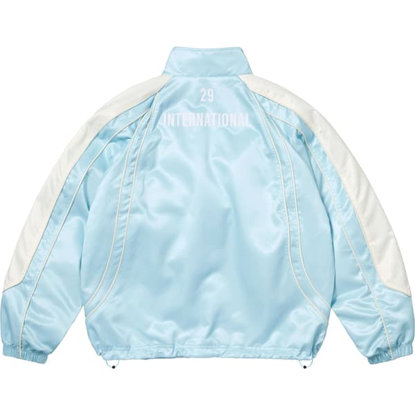 Supreme Satin Piping Pullover - Light Blue (front)