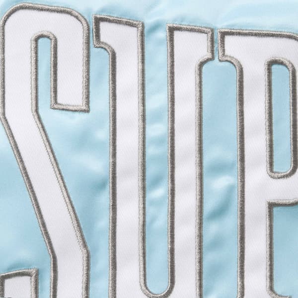 Supreme Satin Piping Pullover - Light Blue (front)