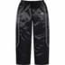Supreme Satin Track Pant - Black (front)