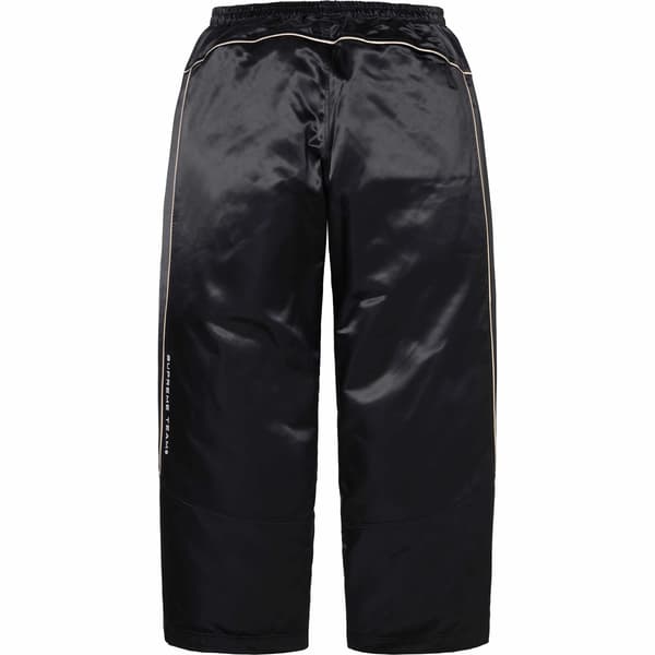 Supreme Satin Track Pant - Black (front)