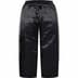 Supreme Satin Track Pant - Black (front)