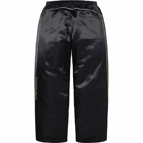 Supreme Satin Track Pant - Black (front)